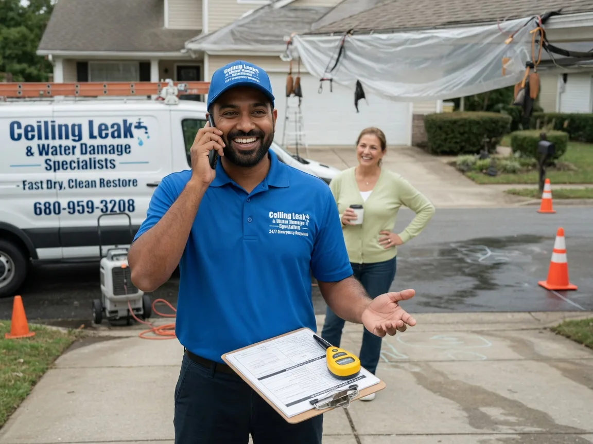 Ceiling Leak Cleanup Wellsburg, IA FAQs